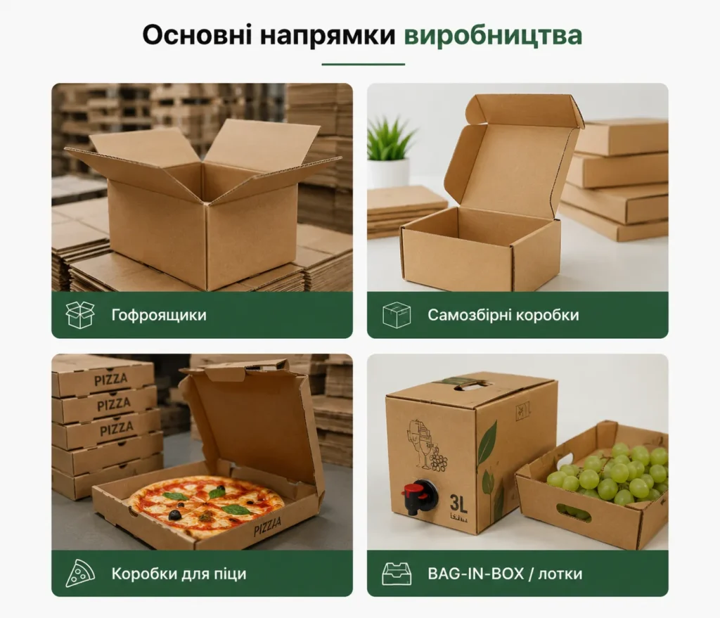 виготовляємо упаковку для малого, середнього та великого бізнесу